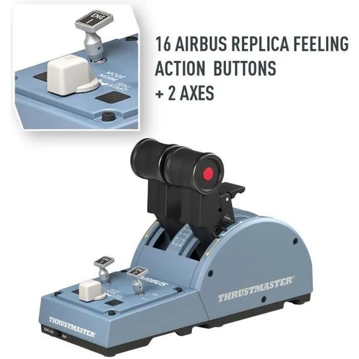 THRUSTMASTER Joystick TCA Quadrant Airbus Edition - vue 4