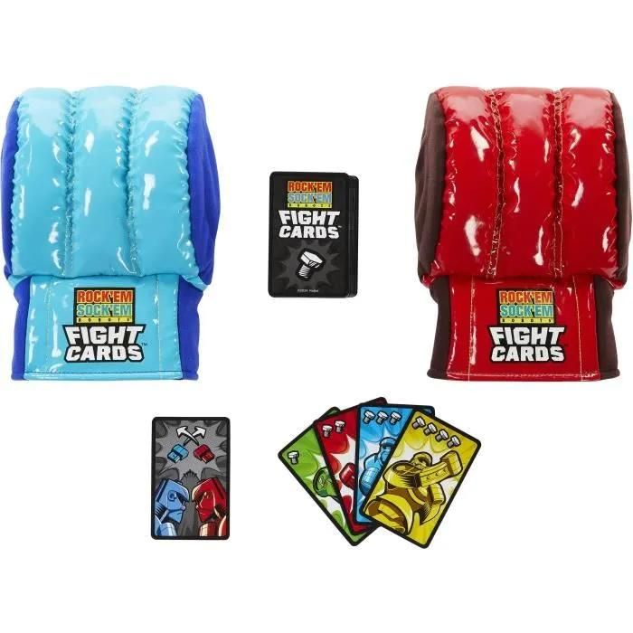 Mattel Games - Fight Cards Jeu En Équipe - Jeu De Cartes Famille - 8 Ans Et +