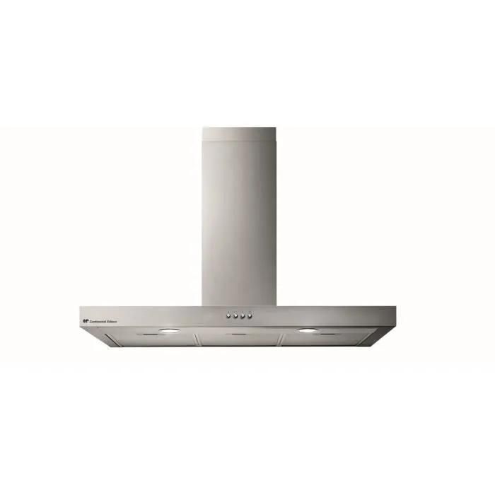 Hotte décorative inox CONTINENTAL EDISON CEHD9058S 90 cm - vue 2