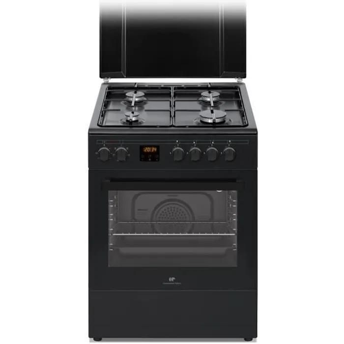 Cuisinière gaz CONTINENTAL EDISON CECG60FCB1 4 feux L59 8 x P61 xH83cm - vue 8