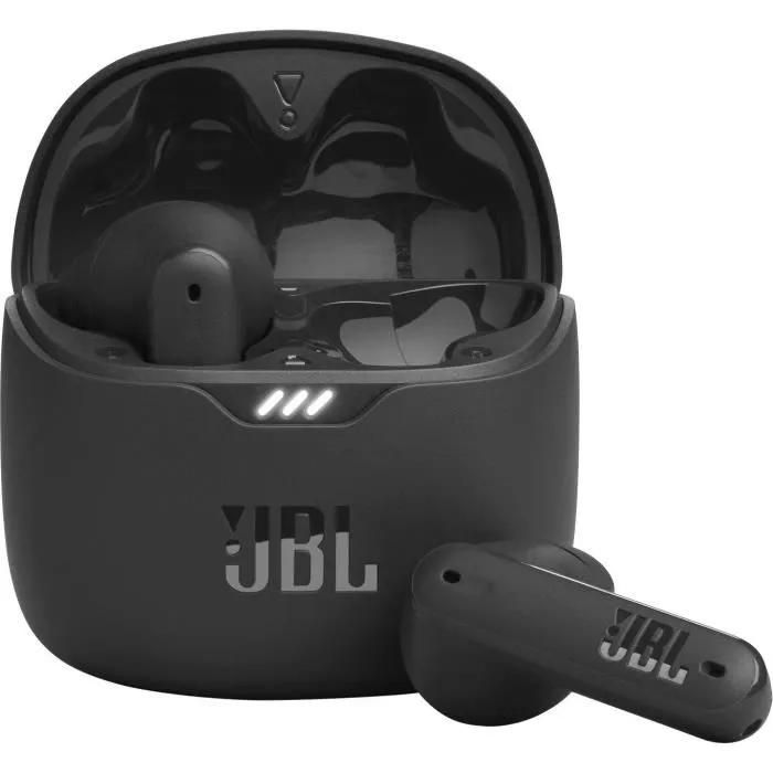 JBL TUNE Flex - Écouteurs sans fil avec micro - embout auriculaire - Bluetooth - Suppresseur de bruit actif - noir