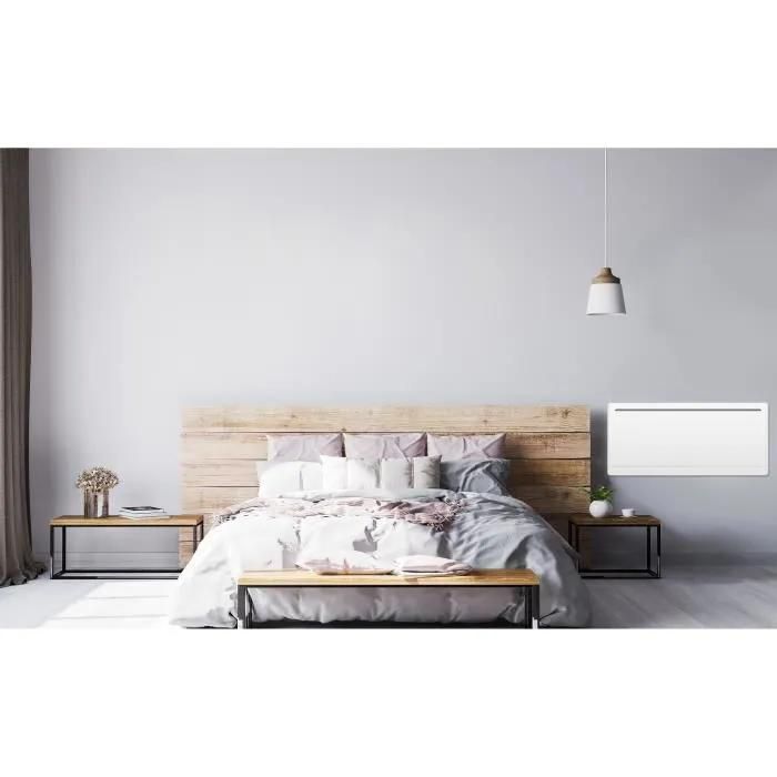 Radiateur électrique fixe à inertie sèche céramique OCEANIC Rubis Design galbé NF - vue 2