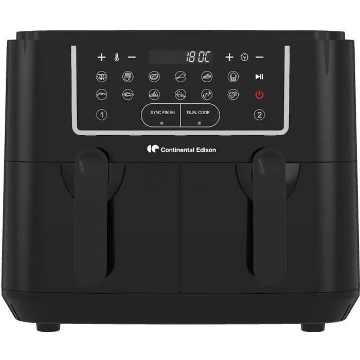 Airfryer Friteuse à Air Sans huile CONTINENTAL EDISON CERFRSH24002CB 9 Double bacs - vue 2