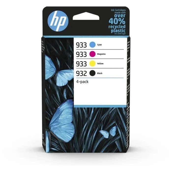 HP 932933 6ZC71AE Pack de 4 cartouches d'encre CyanJaune - vue 5