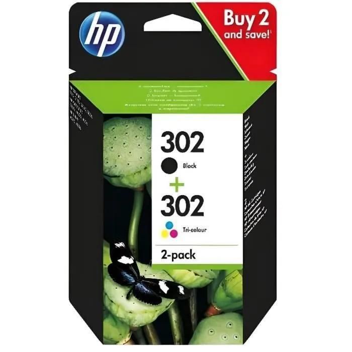 Pack De 2 Cartouches D'encre Hp 302 + 3 Couleurs Authentiques Hp Les 2 Cartouches - vue 6