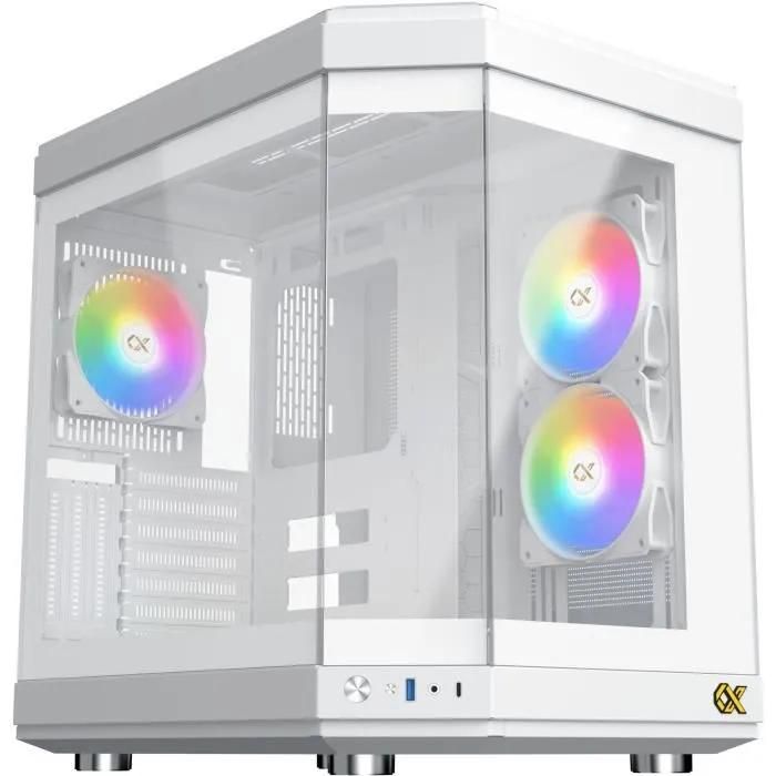 Boîtier PC XIGMATEK CUBI Arctic Cube Format E ATX 6x120mm A RGB Neuf