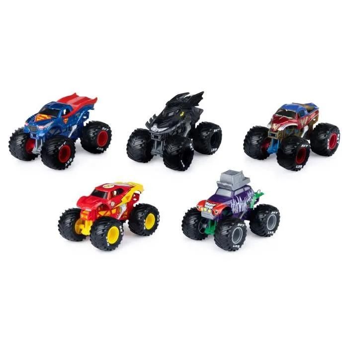 PACK DE 5 VEHICULES DIE CAST 1:64 DC COMICS Monster Jam - vue 2