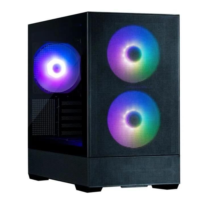 Boitier PC Mini Tour Micro ATX Zalman P30 Air RGB avec panneaux vitrés - Noir