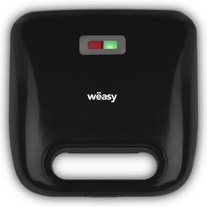 Appareil à croque monsieur 4 en 1 WEASY JOY600 4 plaques interchangeables Revêtement anti adhésif