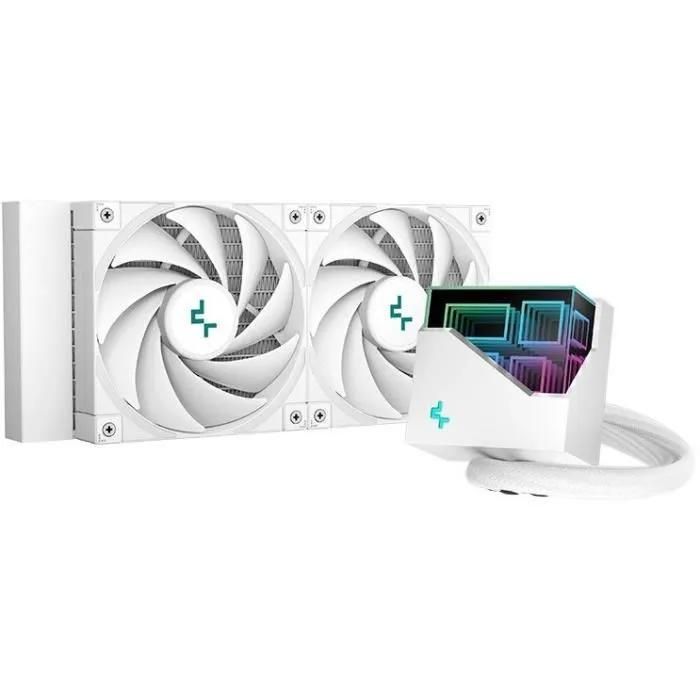 Watercooling AIO DEEPCOOL LT520 Compatible IntelAMD Ventilateurs 2x120mm Waterblock A RGB - vue 4