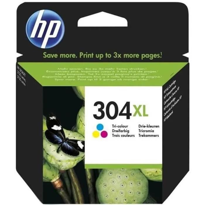 HP 304XL Cartouche d'encre couleurs N9K07AE - vue 2