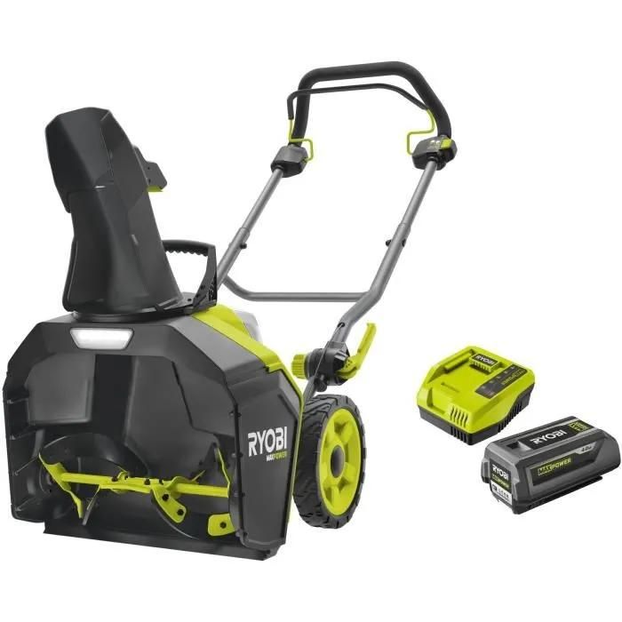 RYOBI Déneigeuse 36V MAXPOWER Brushless largeur de travail 45cm éjection maxi. 8 + batterie 4 0 Ah & charg. RY36STX45A 140 - vue 2