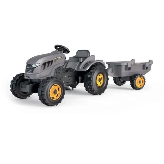 Smoby Tracteur a pédales Stronger + Remorque - vue 3