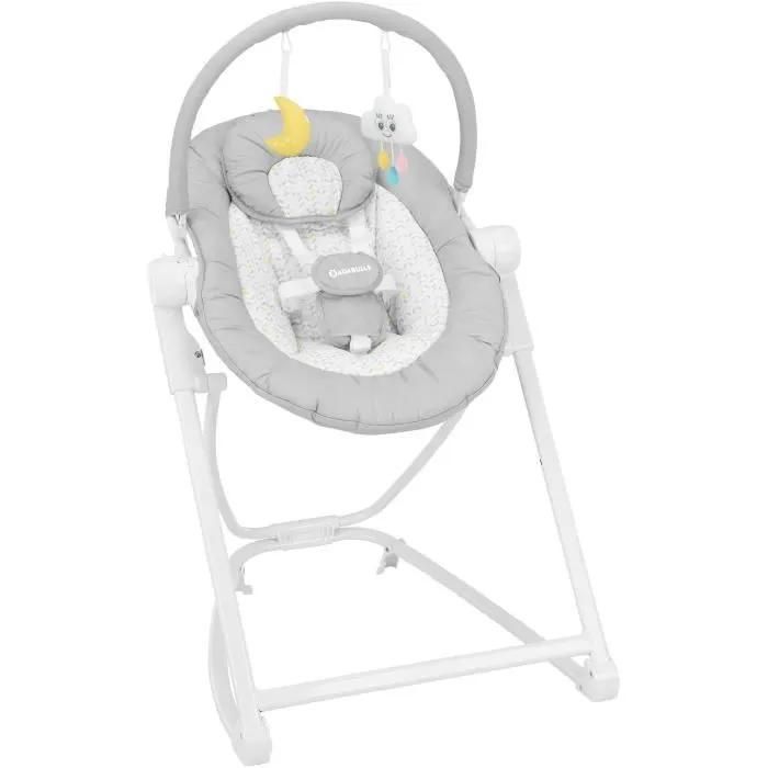 Badabulle Transat en hauteur Compact'Up Pliage Ultra Compact Confortable Multipositions Dès la naissance Candy - vue 3