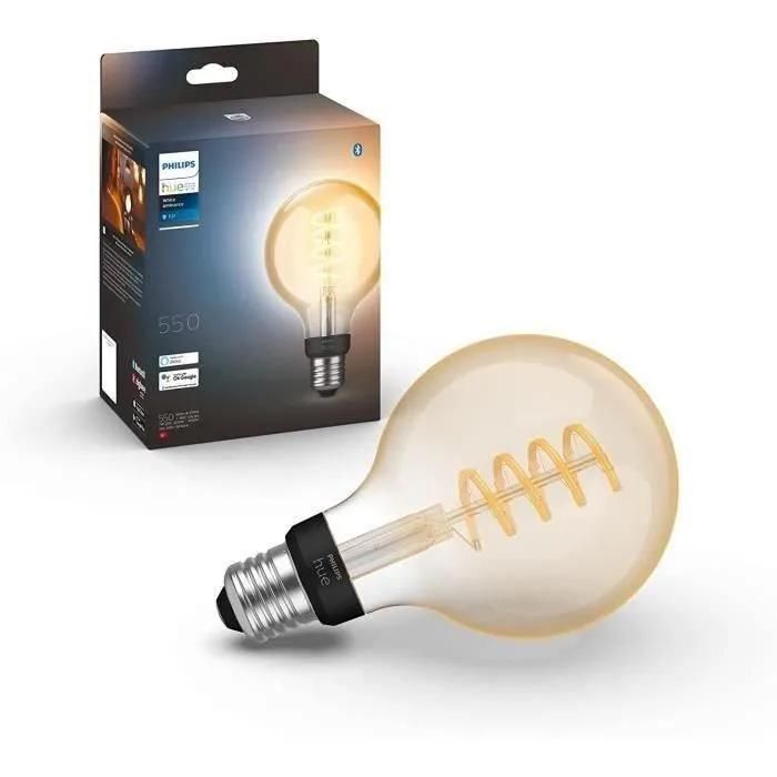 Ampoule LED connectée HUE Ambiance E27 Globe Filament - vue 7