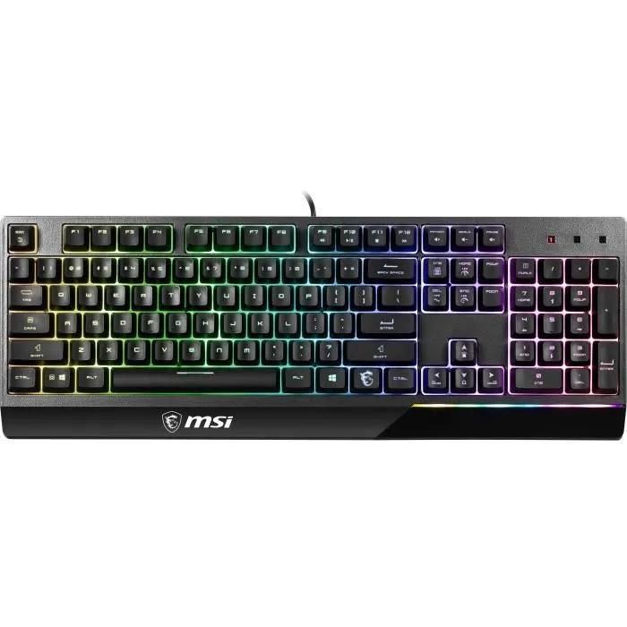 MSI Vigor GK30 - Clavier - rétro-éclairé - USB - Français