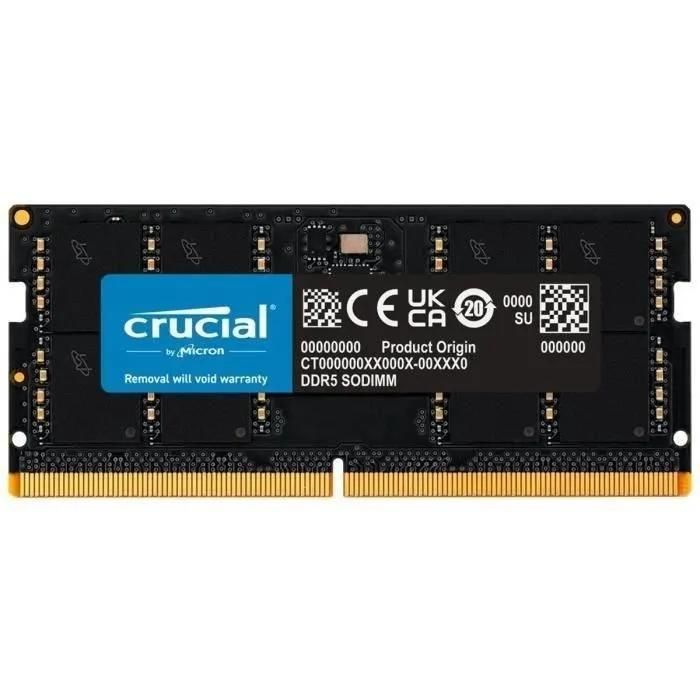 CRUCIAL Mémoire RAM DDR5 4800 MT/ CL40 SODIMM - vue 7