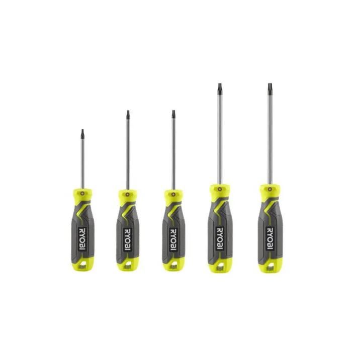 RYOBI Jeu de tournevis Torx 5 pcs - vue 3