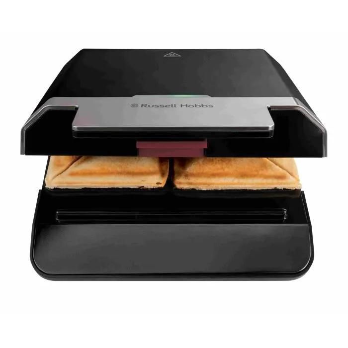 Russell Hobbs Appareil Croque Monsieur [Plaques antiadhésives plus durables] Creations Chauffage rapide sans BPA Nettoyage & rangement faciles Loquet de fermeture Sandwich maker 26800 - vue 2