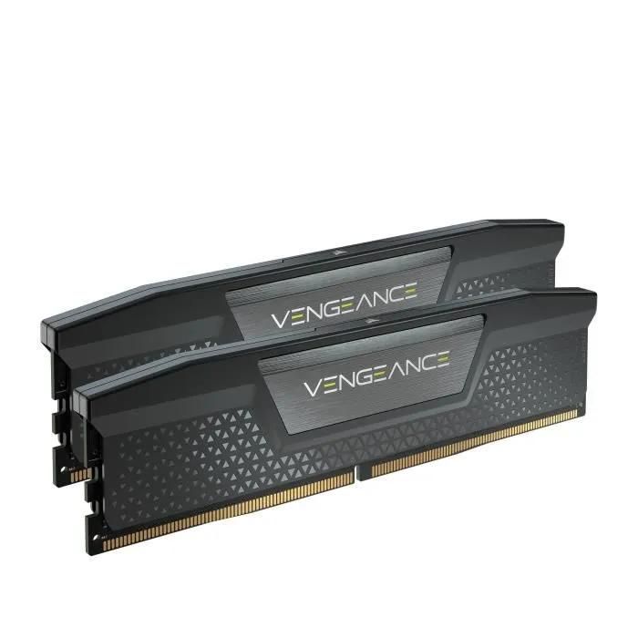 CORSAIR Vengeance - DDR5 - kit - 32 Go: 2 x 16 Go - DIMM 288 broches - 5200 MHz / PC5-41600 - CL40 - 1.25 V - mémoire sans tampon - non ECC - noir CORSAIR Vengeance - DDR5 - kit - 32 Go: 2 x 16 Go - DIMM 288 broches - 5200 MHz / PC5-41600 - CL40 - 1.25 V - mémoire sans tampon - non ECC - noir