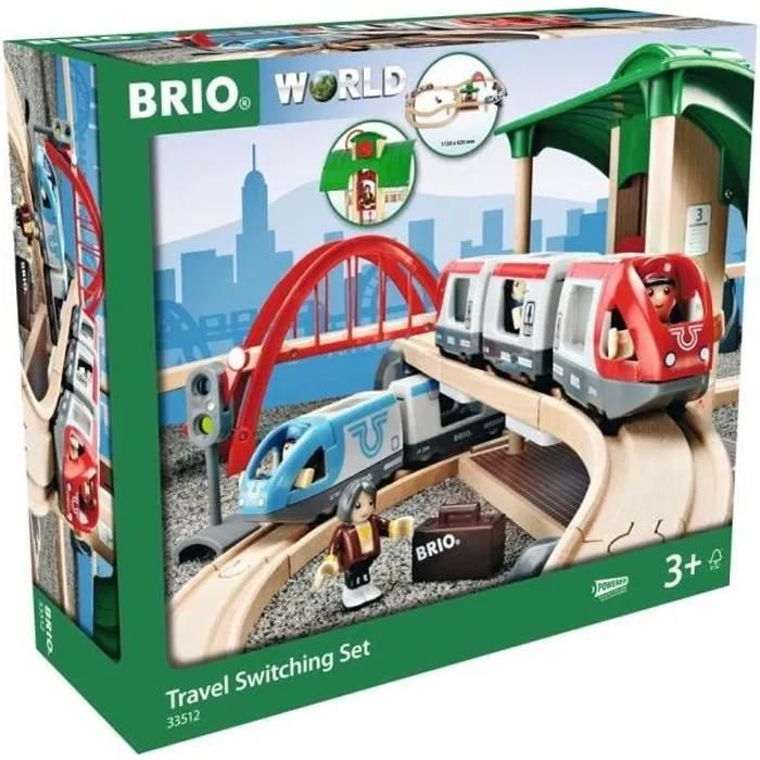 Train Brio : Circuit plateforme Voyageurs Brio - vue 3