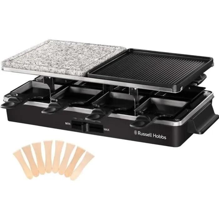 Russell Hobbs 26280 56 Raclettegrillpierre à griller 1400 Watt