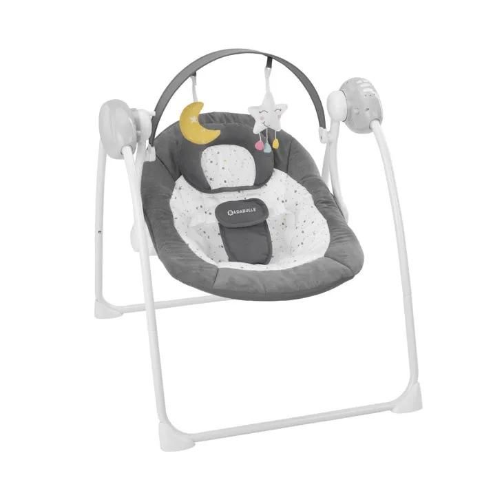 Badabulle Balancelle Electrique Confort Pliable Ultra Compact Arche de jeux amovible Moonlight - vue 2
