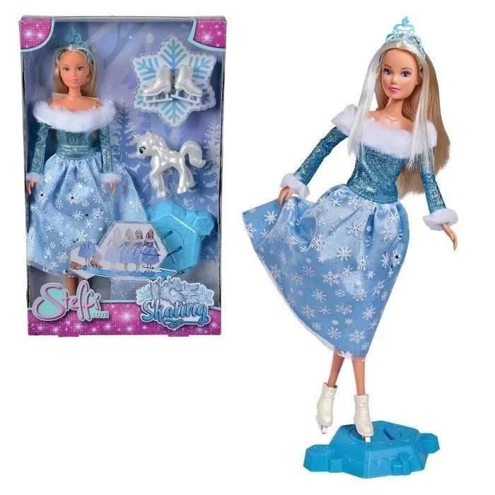 Poupée Steffi Love SILVERTORN SL PATINAGE Patinage sur glace Robe à flocons de Couronne - vue 2