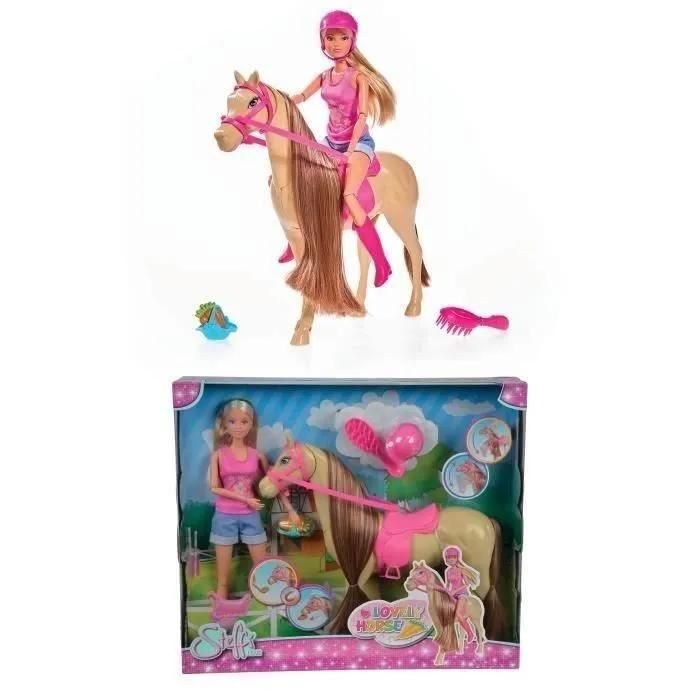 Steffi Love Adorable Cheval avec cavalière et Accessoires - vue 2