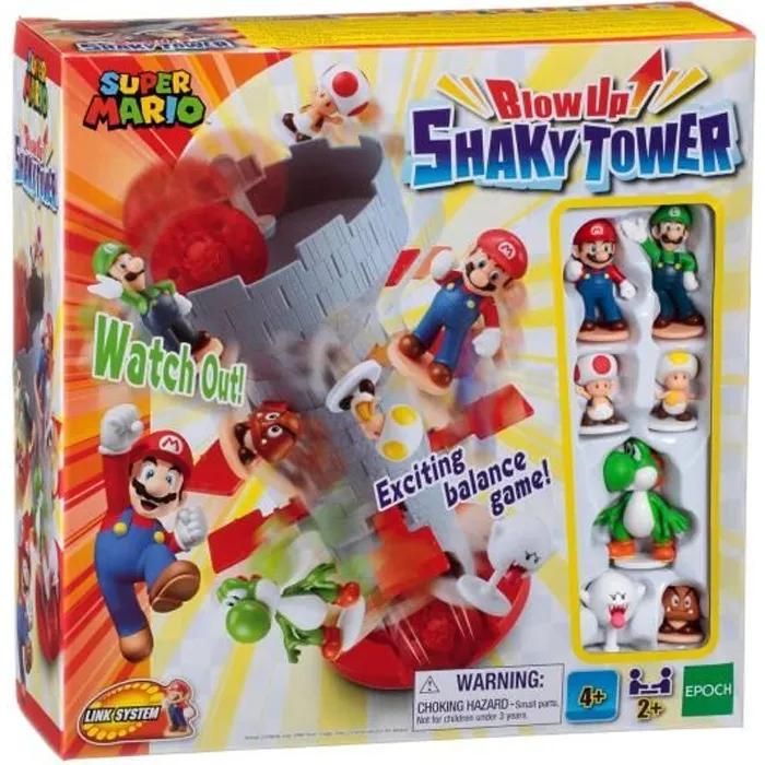 SUPER MARIO Blow Up! Shaky tower Jeu de société EPOCH 7356