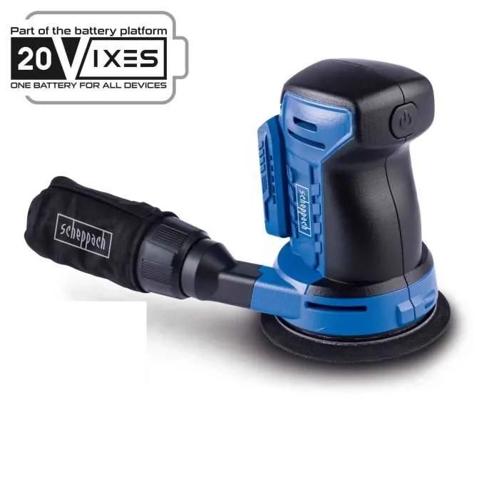 Ponceuse exentrique - SCHEPPACH - 20V IXES - 125 mm - Oscillation 2mm - Accroche velcro - sans batterie ni chargeur - C-OBS125-X