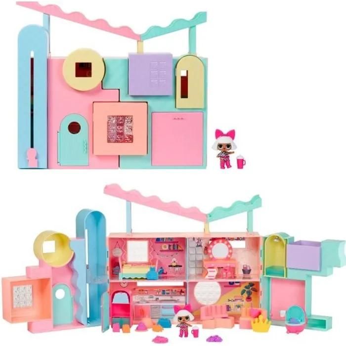 .O. . Surprise Maison de poupée Squish Sand Sable magique réutilisable Pour poupées 7 5 cm