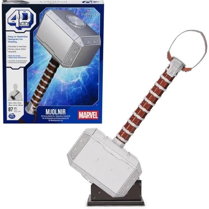 MARTEAU DE THOR Marvel 4D Build - vue 3