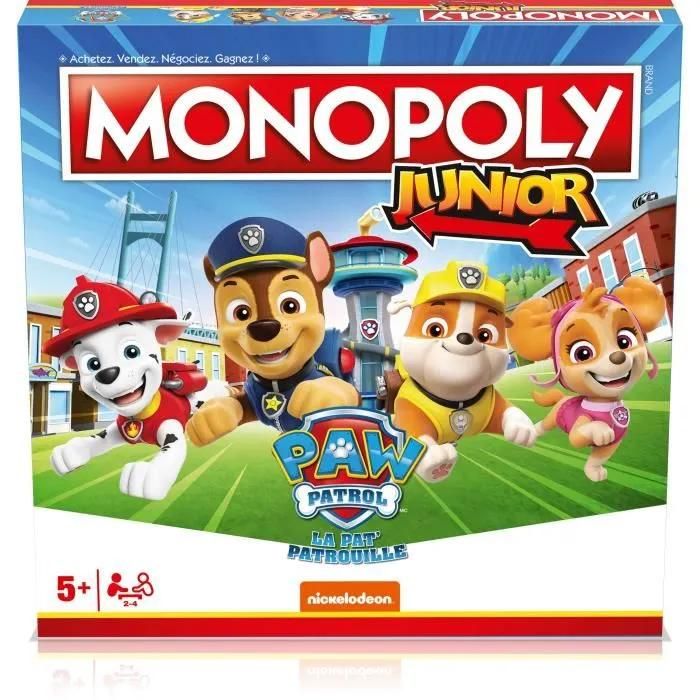 monopoly junior la pat'patrouille