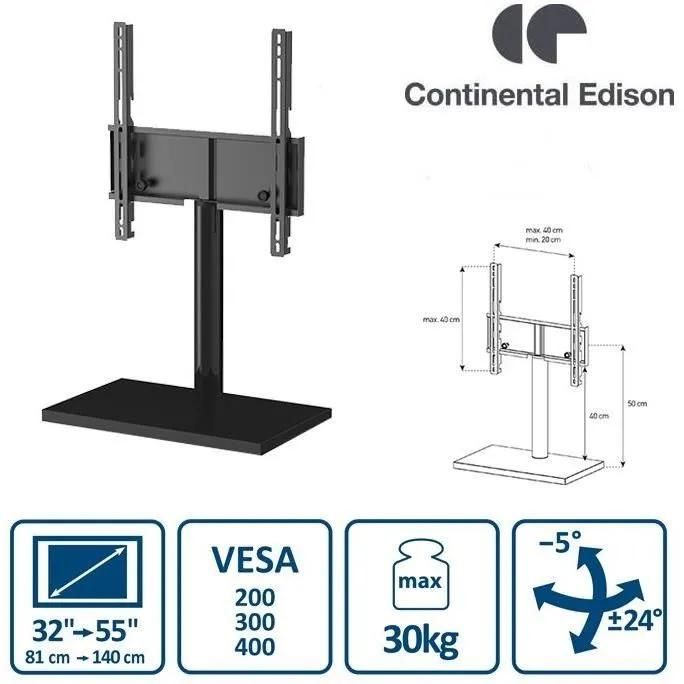 Continental Edison Support TV Pied Central -32'' a 55''-