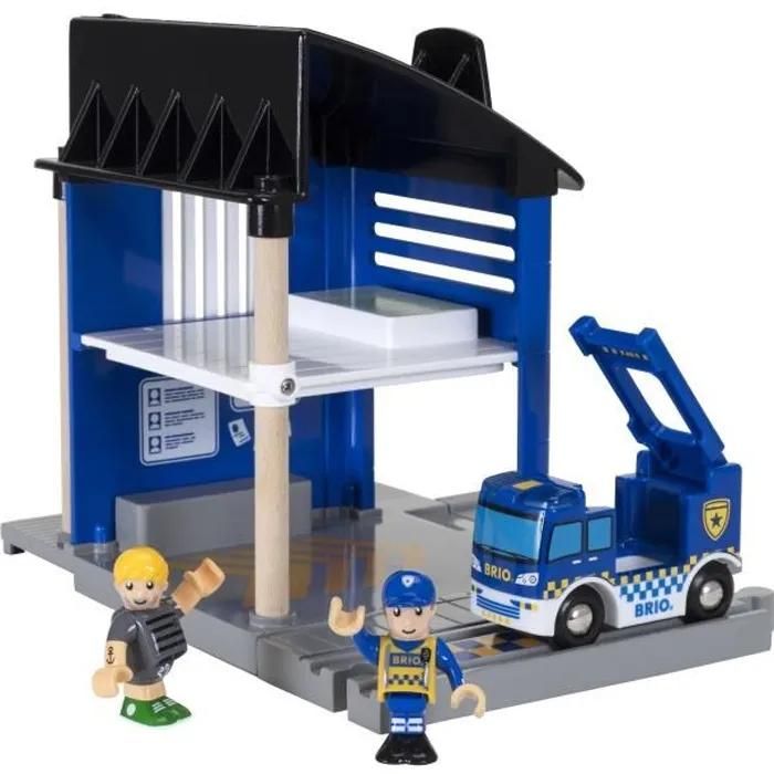 Brio World Commissariat de Police Accessoire son et lumière pour circuit de train en bois Ravensburger Dès 33813
