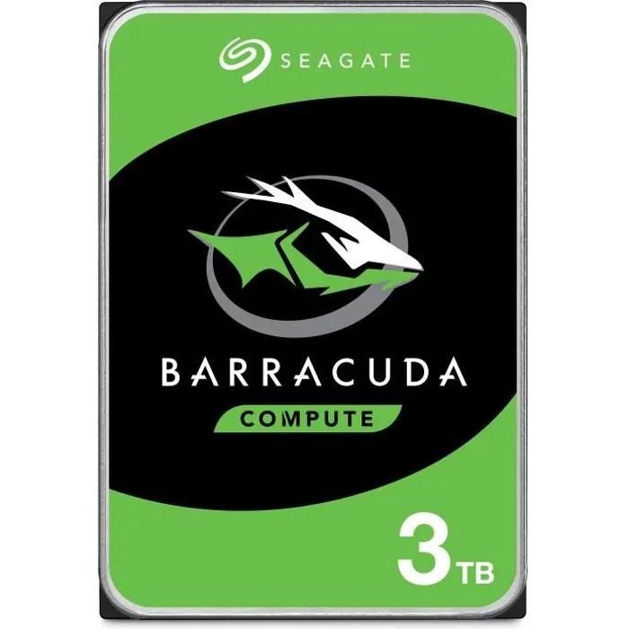 SEAGATE Disque dur Interne BarraCuda 3To 5 400 trmin 3.5 - vue 5