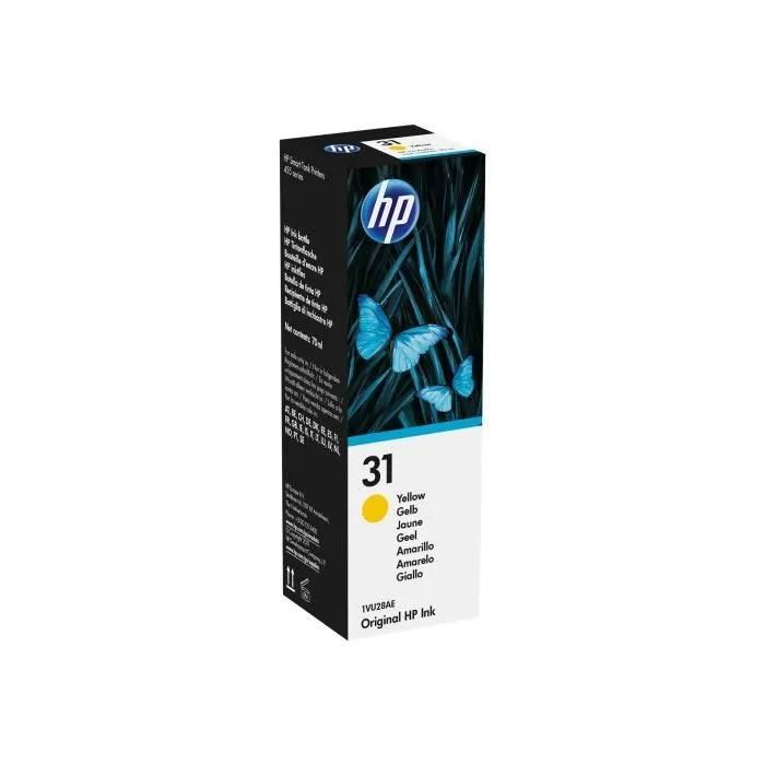 HP 31 - 70 ml - jaune - original - recharge d'encre - pour Smart Tank 5105, 67X, 70XX, 73XX, 750, 76XX; Smart Tank Plus 55X, 570, 655