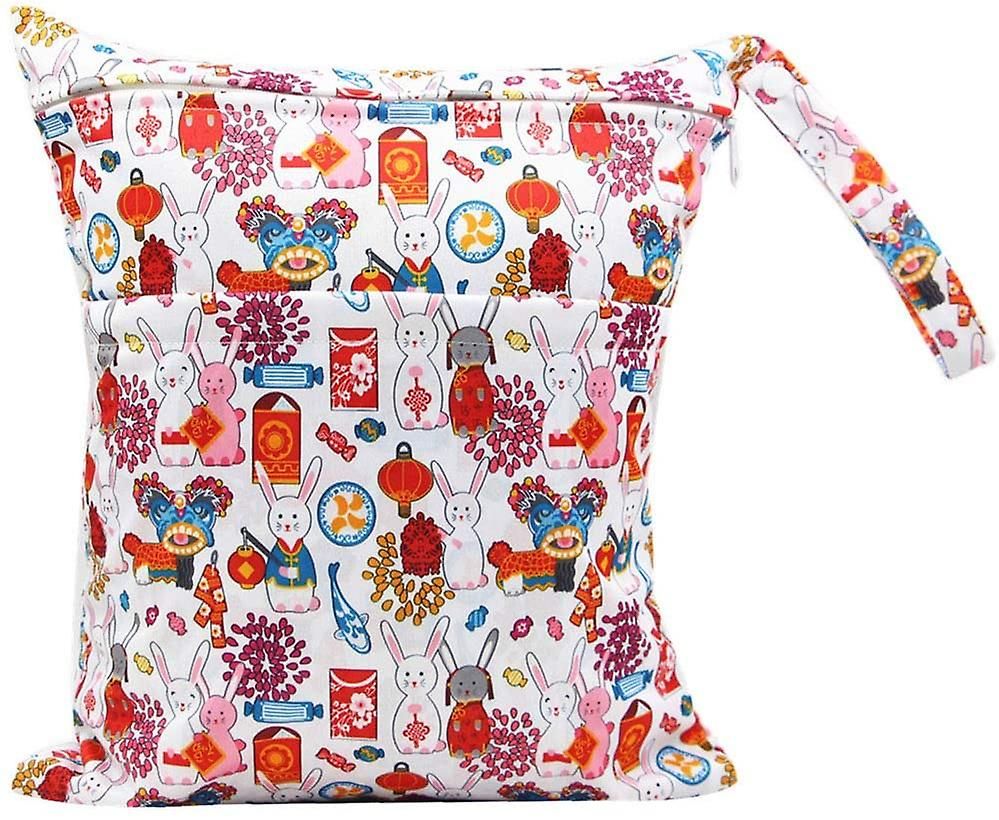  - Sac À Langer Réutilisable Zippé Lavable Imperméable À L'eau Sac De Rangement Pour Couches Organisateur De Couches