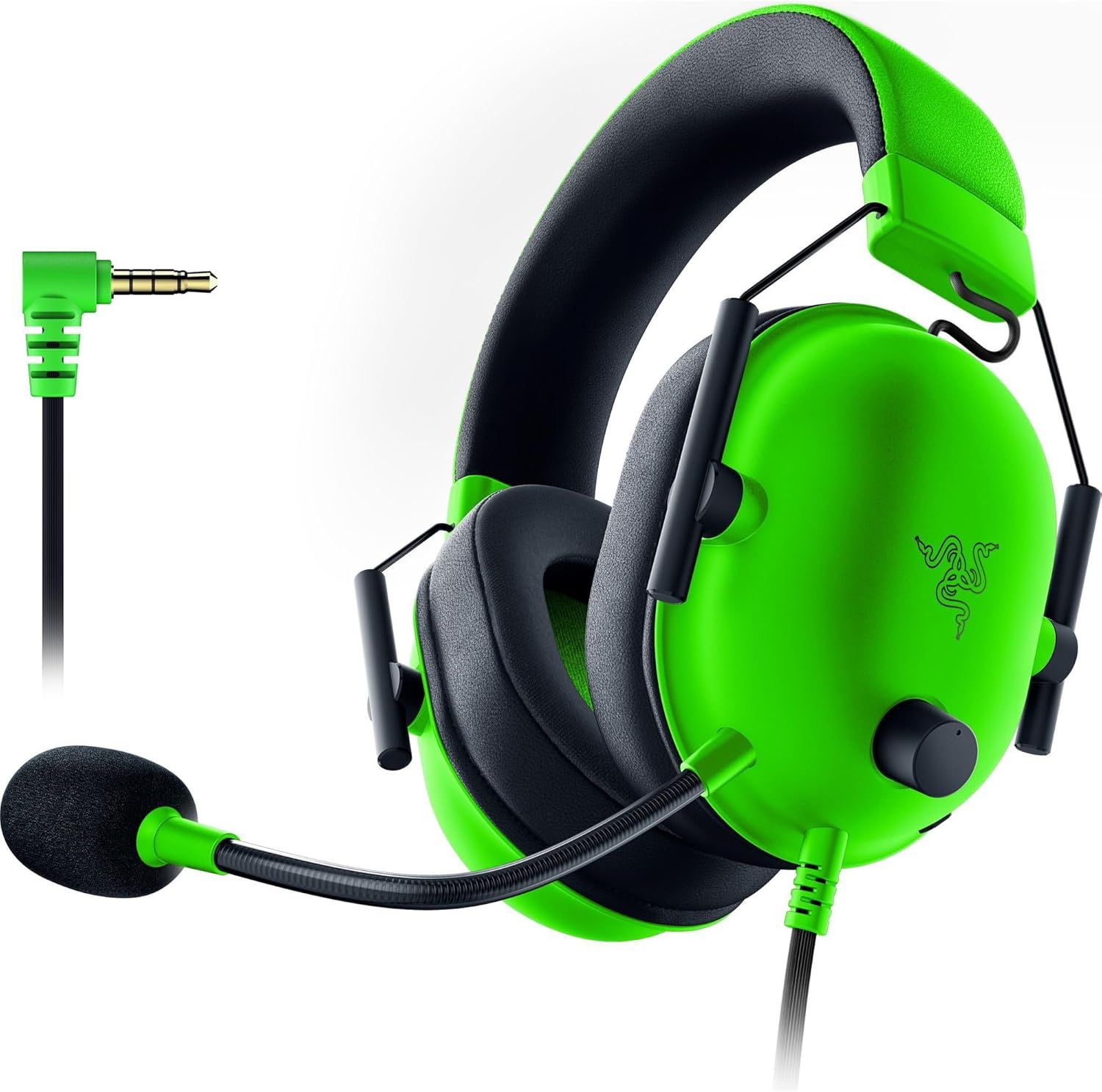 BlackShark V2 X - Casque Gaming Esports Multiplateforme (Haut-parleurs TriForce de 50mm, Annulation Passive du Bruit Avancée, Son 7.1 Surround, Microphone Cardioïde) Vert