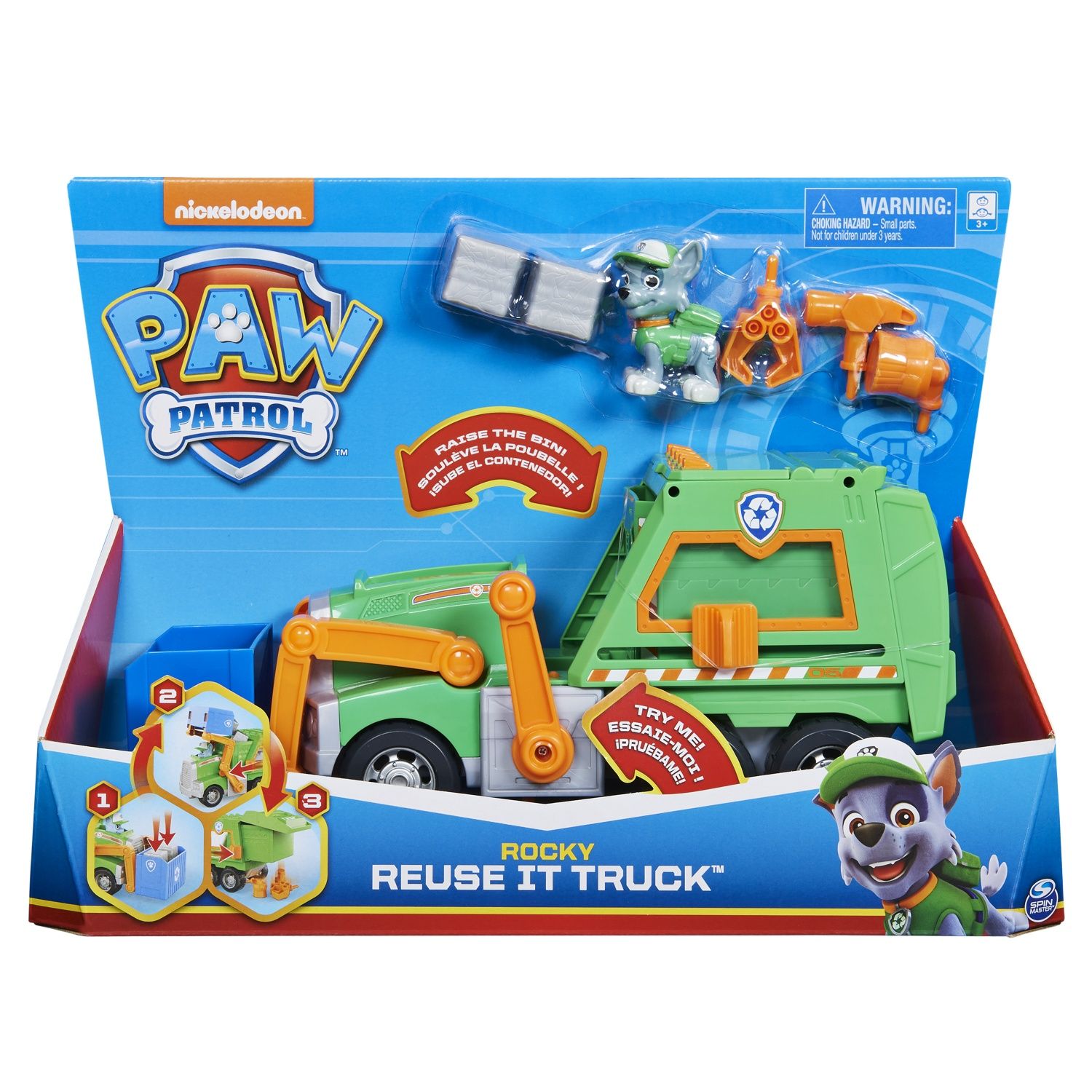 La Pat' Patrouille Camion De Recyclage De Rocky Reuse It Paw Patrol