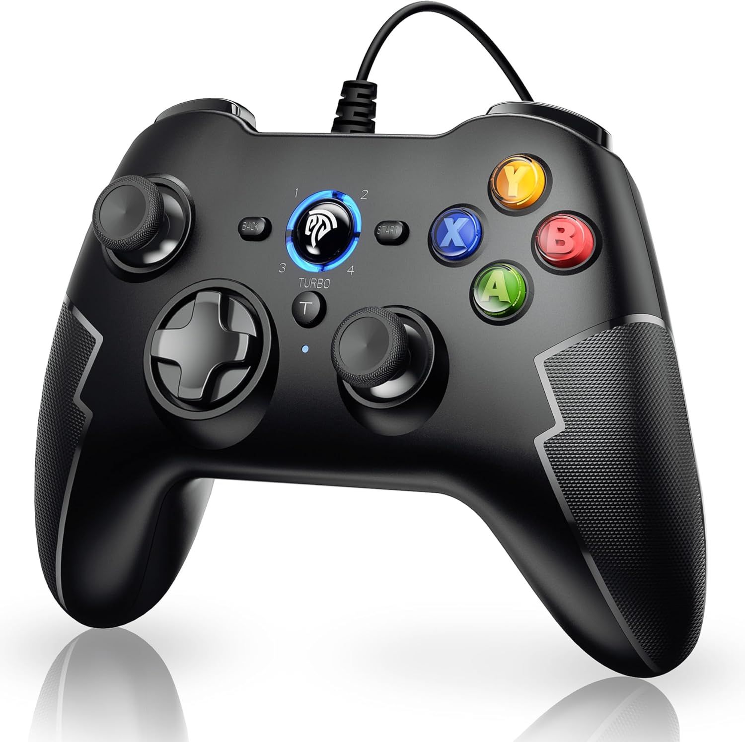 [Manette Pc Ps3 Steam Filaire] Manette Steam Ps3 Gamepad Filaire Avec Double Vibration Pour Pc/Steam/Android/Ps3/Tv Box(Noir)