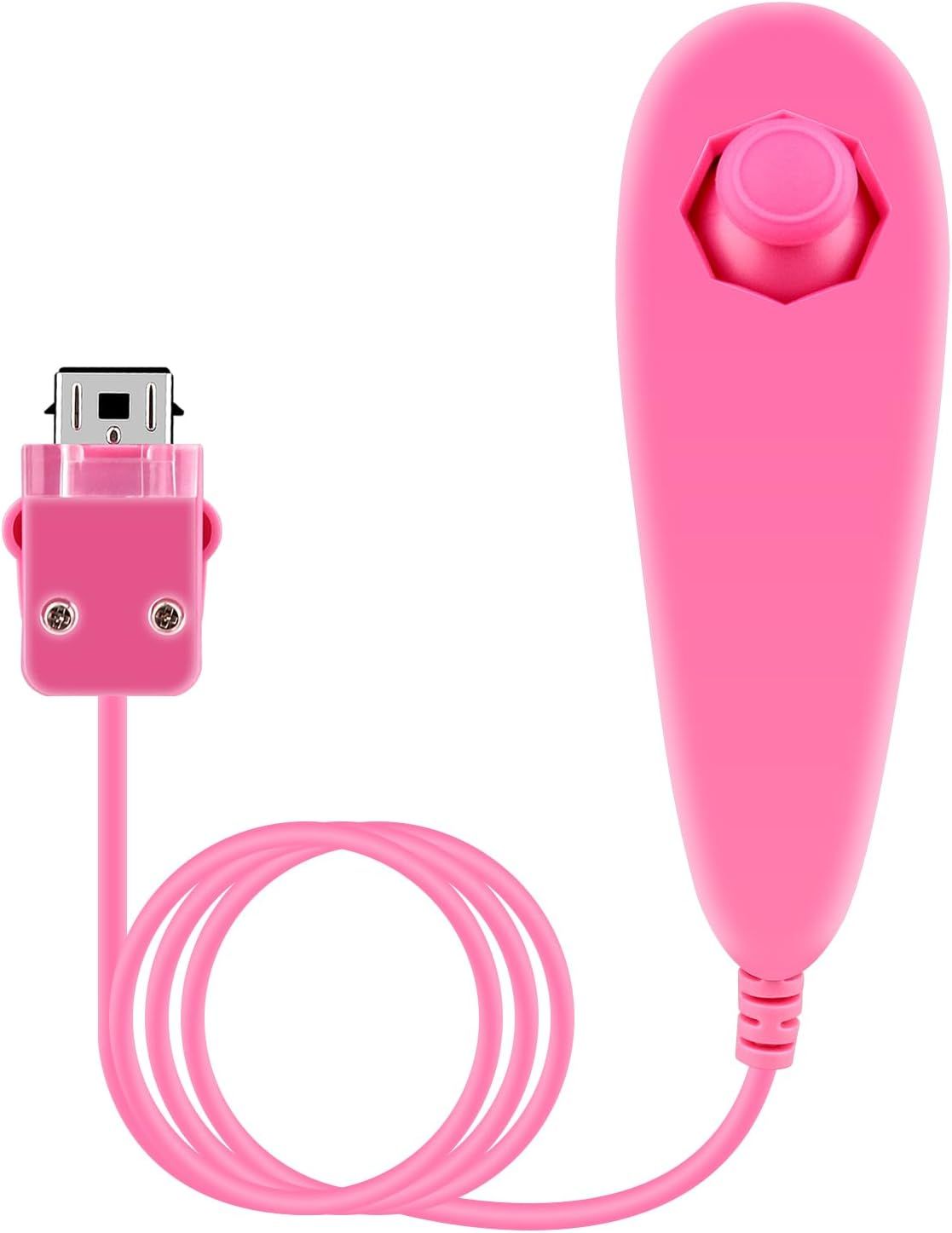 Manette Nunchuck Filaire Basée Sur Le Mouvement Pour Nintendo Wii Console Jeu Vidéo Couleur Rose