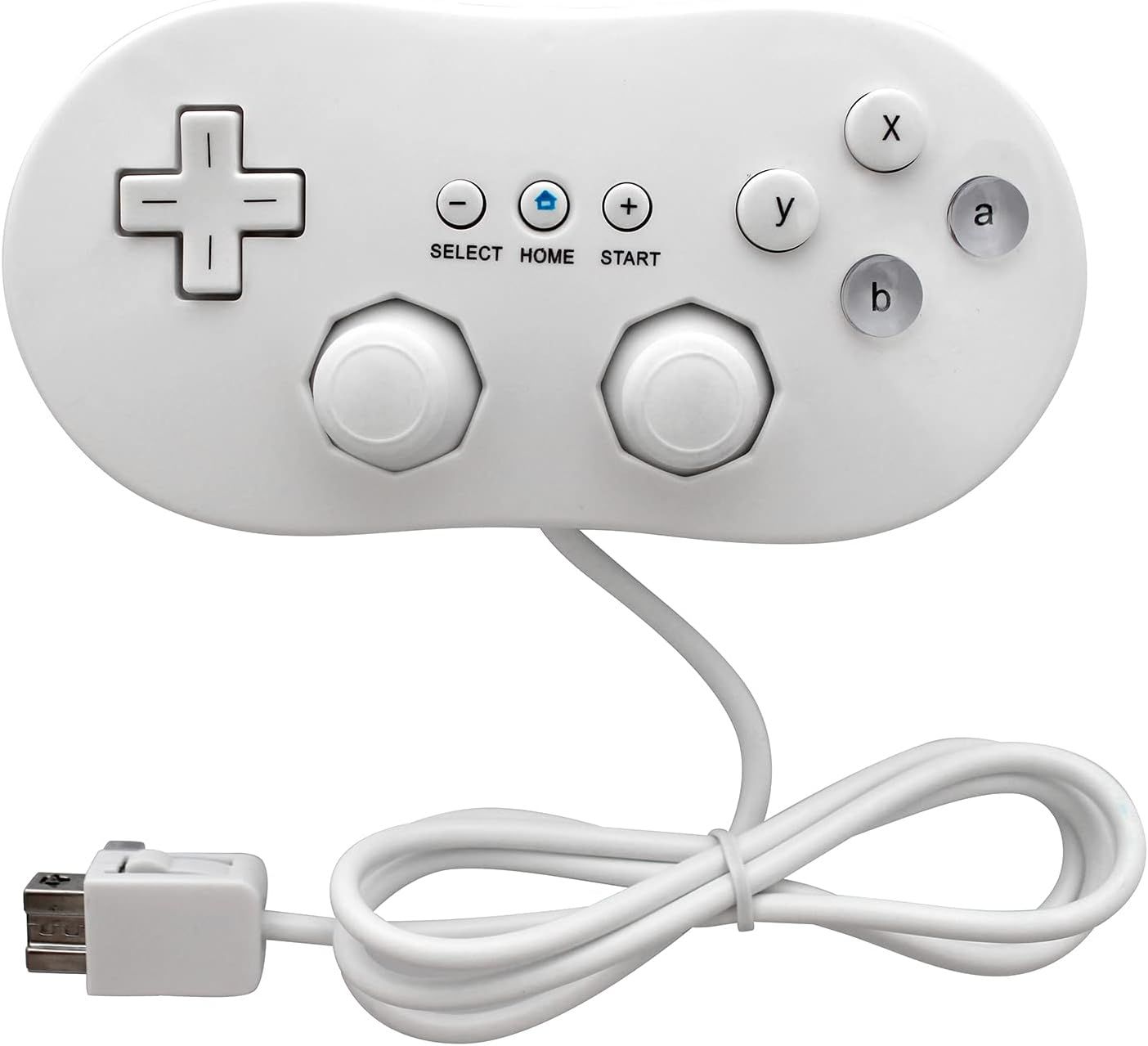 Manette De Jeu Classique Filaire Pour Nintendo Wii Remote Console Jeu Vidéo Couleur Blanc