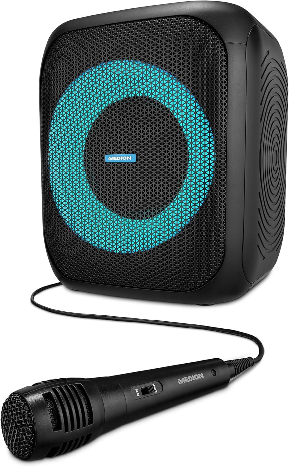 S61991 Enceinte Bluetooth puissante (Portables,avec Microphone,USB & AUX-in,Effet Lumineux,Enceinte connectée idéale pour soirées en extérieur)