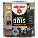 Peinture spéciale bois bleu lavande satin 0.5L ALPINA microporeux intérieur extérieur