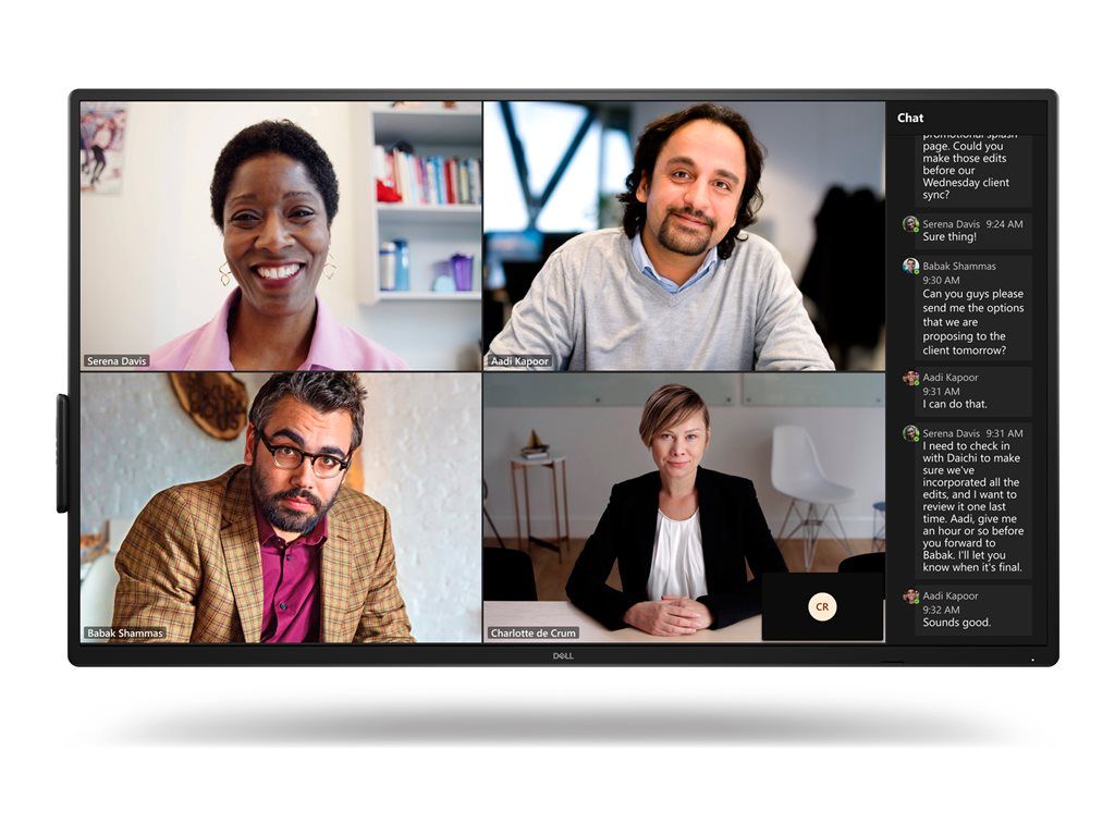 Dell P5525QC 55 54.64 visualisable écran LCD rétro éclairé par LED conférence 4K UHD 3840 x 2160