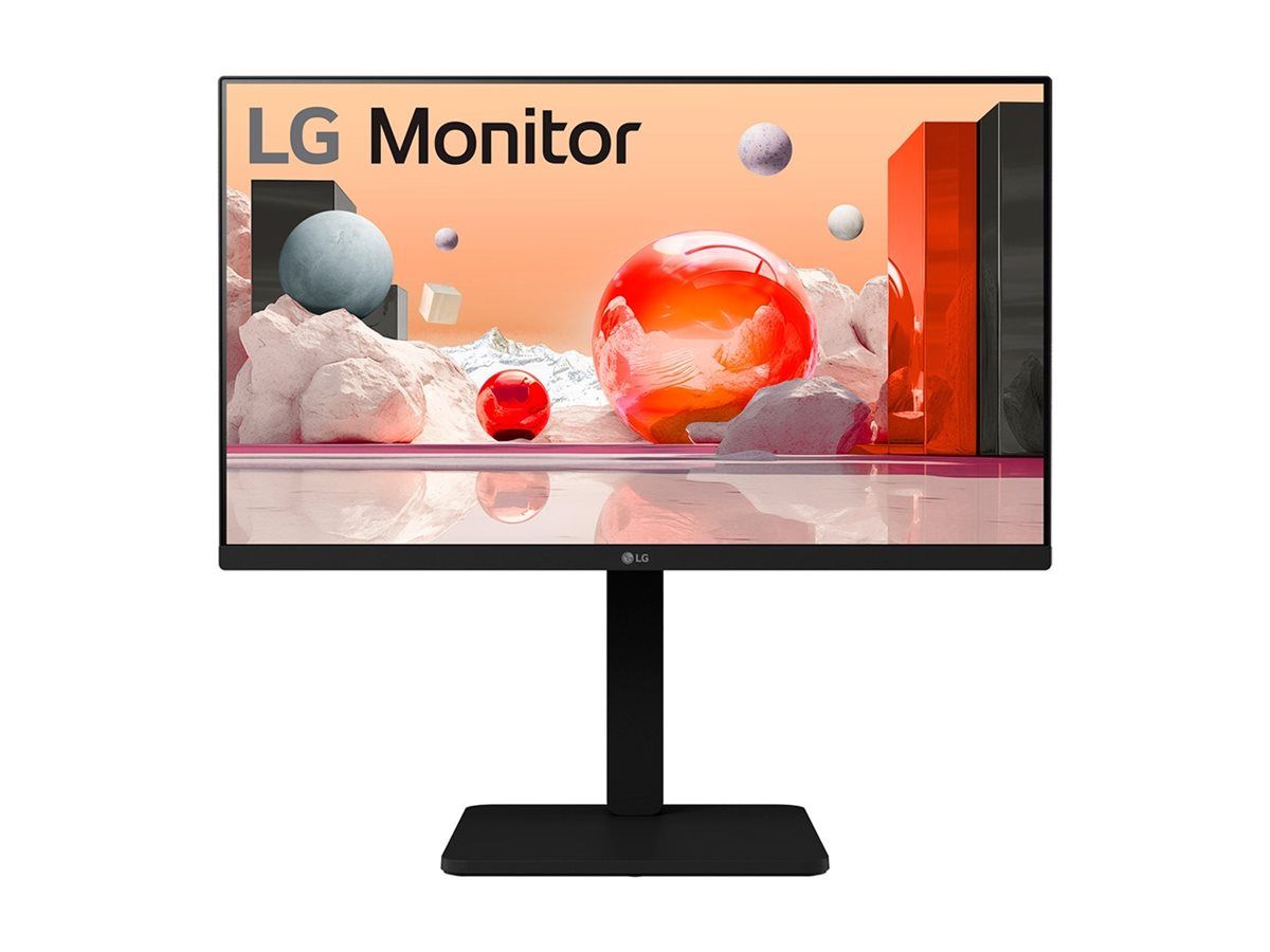 LG 24BA560-B - Écran LED - 24 (23.8 visualisable) - 1920 x 1080 Full HD (1080p) @ 100 Hz - IPS - 250 cd/m² - 1300:1 - 5 ms - HDMI, VGA, DisplayPort - haut-parleurs