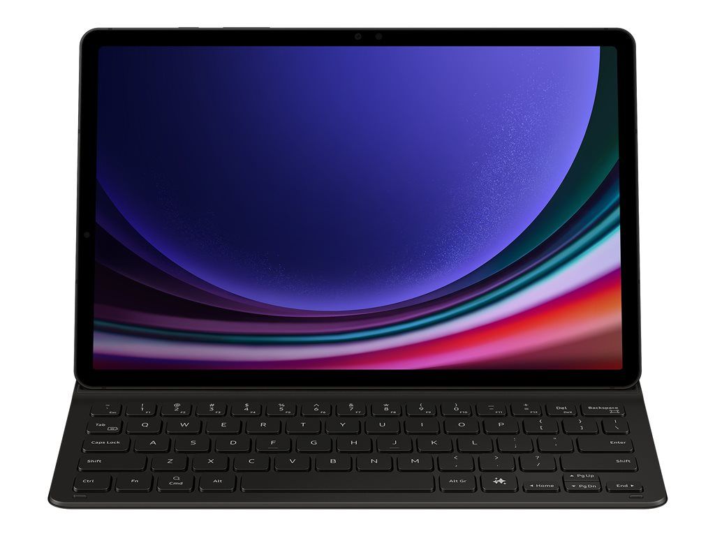 Samsung Ef-Dx720 - Clavier Et Étui (Couverture De Livre) - Clé Ai Fine - Sans Fil - Pogo Pin, Bluetooth - Noir Clavier, Noir Étui - Pour Galaxy Tab S9, Tab S9 Fe