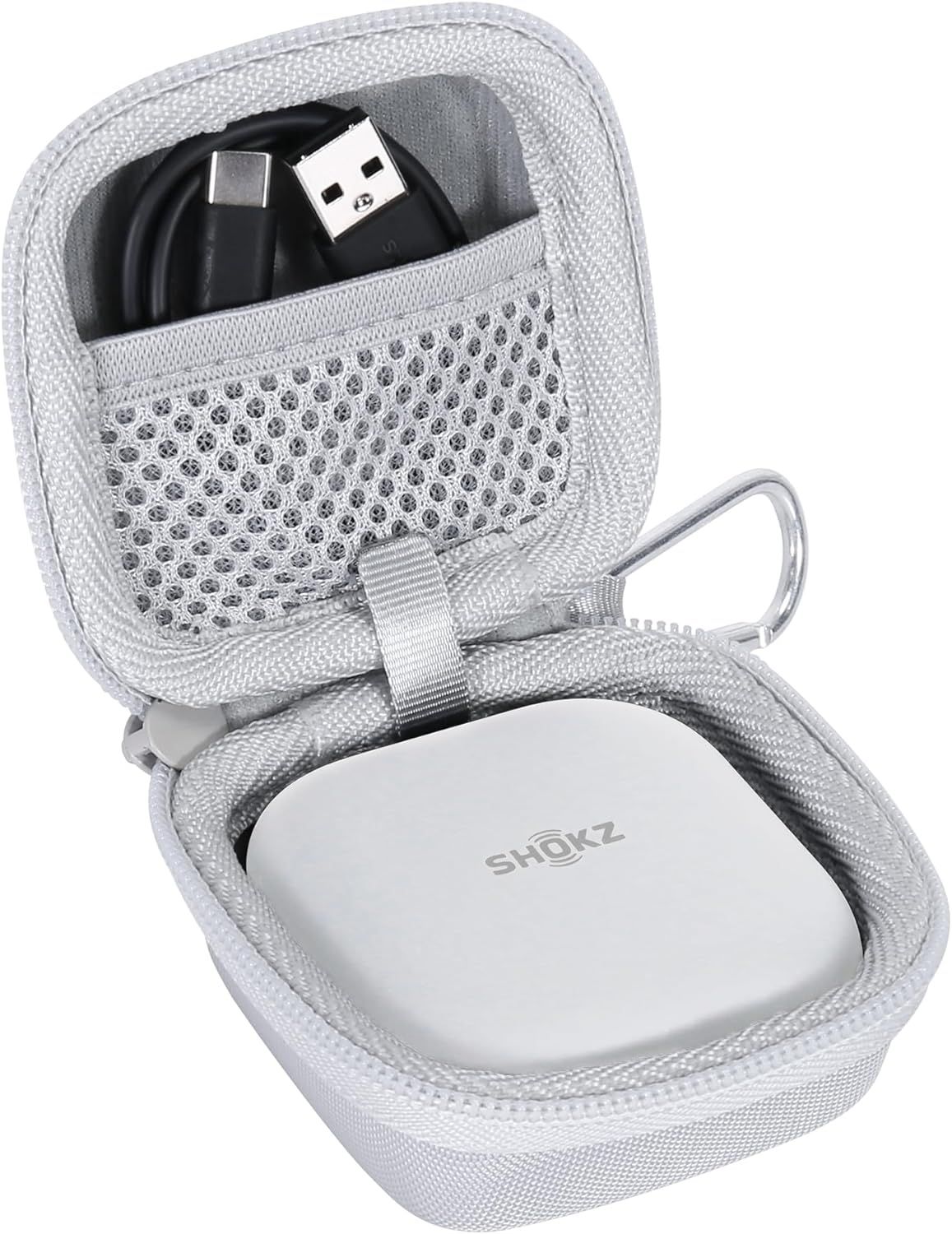 Dur Étui De Voyage Rigide Housse Cas Coque Pour Shokz Openfit Écouteurs Bluetooth Sans Fil Casque Audio(Boîte Seule,Case Only)